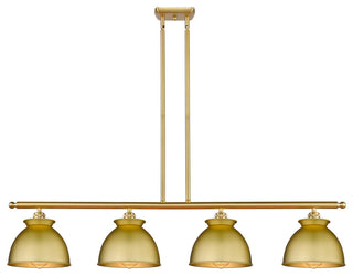 Adirondack 4-Light 48" Stem Island Light, Satin Gold Shade