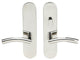 Brussels Lever, Tubular Passage, Privacy Bolt, RH, Polished Stainless Steel