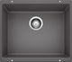 Blanco 18.1"x20.87" Granite Single Undermount Kitchen Sink, Cinder