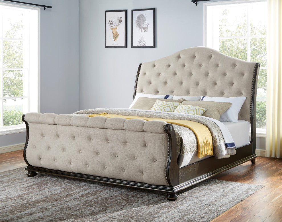 Rhapsody Bed, King, Sleigh Bed