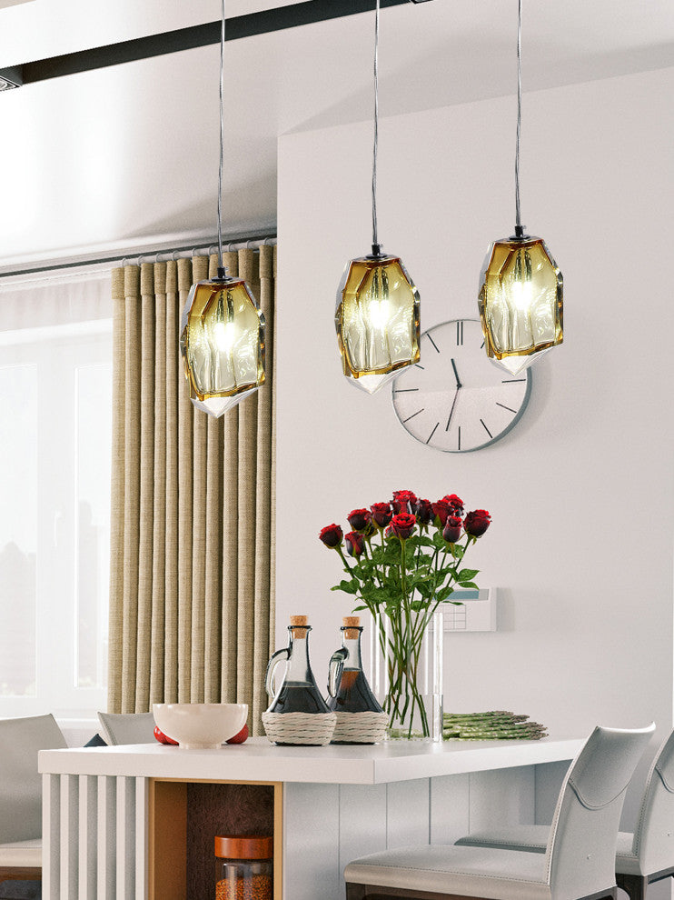 Dale Tiffany AH20213A Altair, 1 Light Mini Pendant 52 In and 8 In