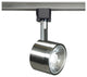 Nuvo LED Round Track Lighting Head Finish, Brushed Nickel