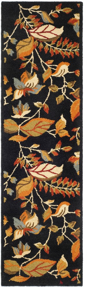Safavieh Blossom blm913b Rug, Black/Multi, 6'0"x6'0" Square