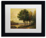 Daniel Moises 'Tranquility' Framed Art, Black Frame, 11"x14", White Matte