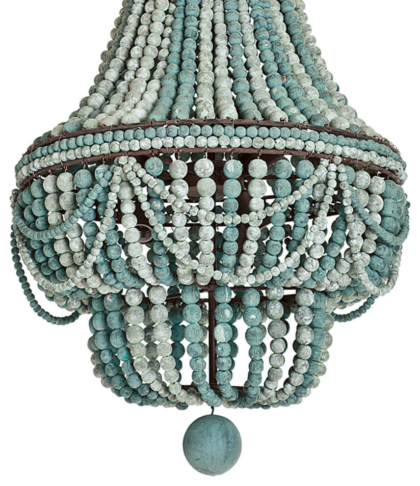 Malibu Chandelier, Weathered Blue