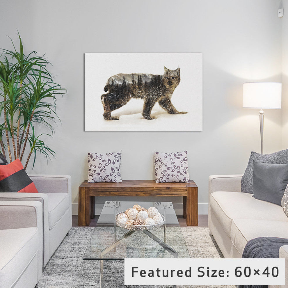 "Lynx II" by Andreas Lie, 26x18x1.5"