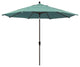 11' Bronze Auto-Tilt Crank Lift Aluminum Umbrella, Sunbrella, Spectrum Mist