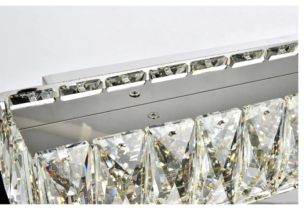 Monroe Integrated LED Chip Light Chrome Wall Sconce