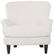 Gerald Boucle Upholstered Club Chair and Ottoman Set, Almond