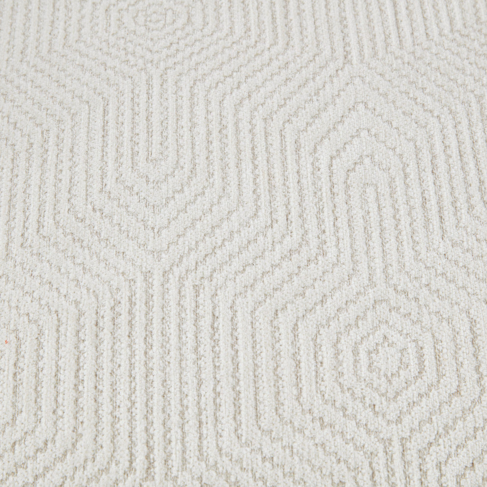 Madison Park Camel Oak Push Back Recliner, Patterned Ivory