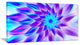 Exotic Blue Flower Petals, Floral Canvas Art Print, 40x20