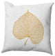 Leaf Study Accent Pillow, Golden Mustard, 20"x20"