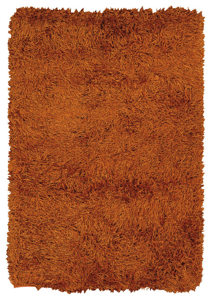 Duke Contemporary Area Rug, Orange, 9'x13'