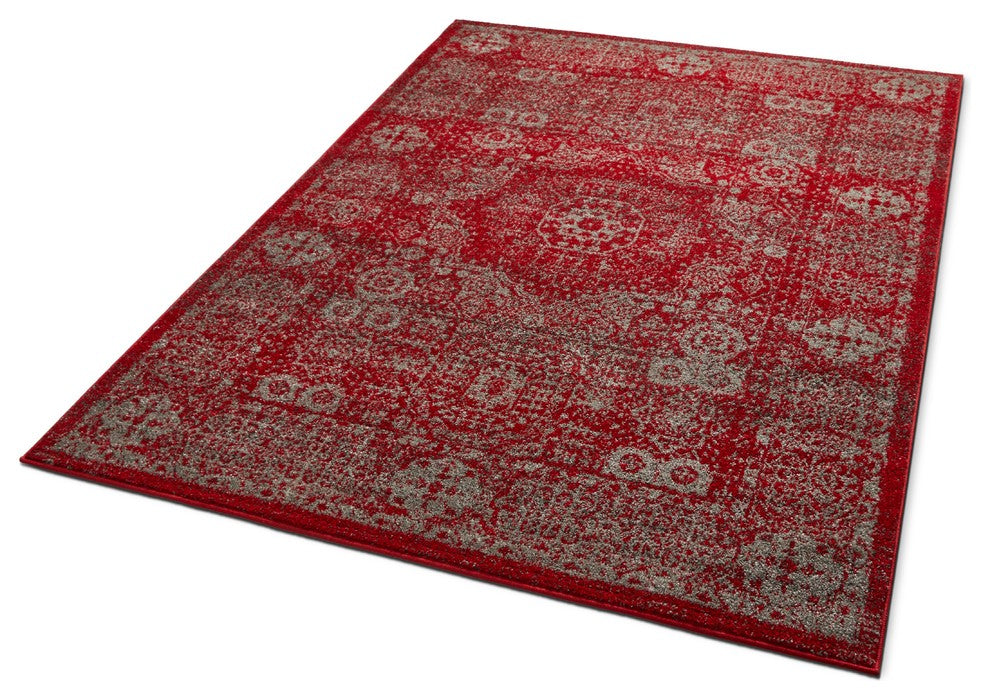 Well Woven Serenity Millie Traditional Vintage Medallion Red Area Rug SE-10