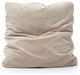 Tipsy Rose Floppy Pillow, Taupe, 20x20"
