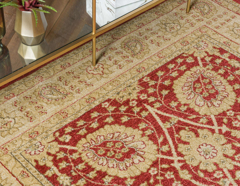 Unique Loom Red Edinburgh Adel 5'x8' Area Rug