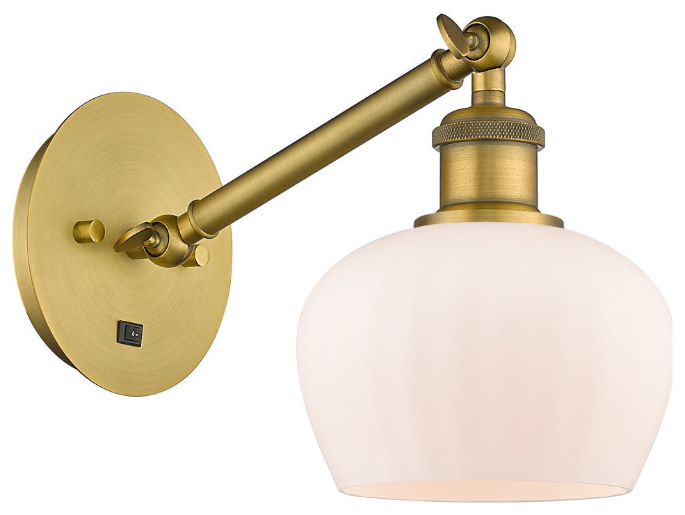 Innovations 317-1W-BB-G91-LED 1-Light Sconce, Brushed Brass