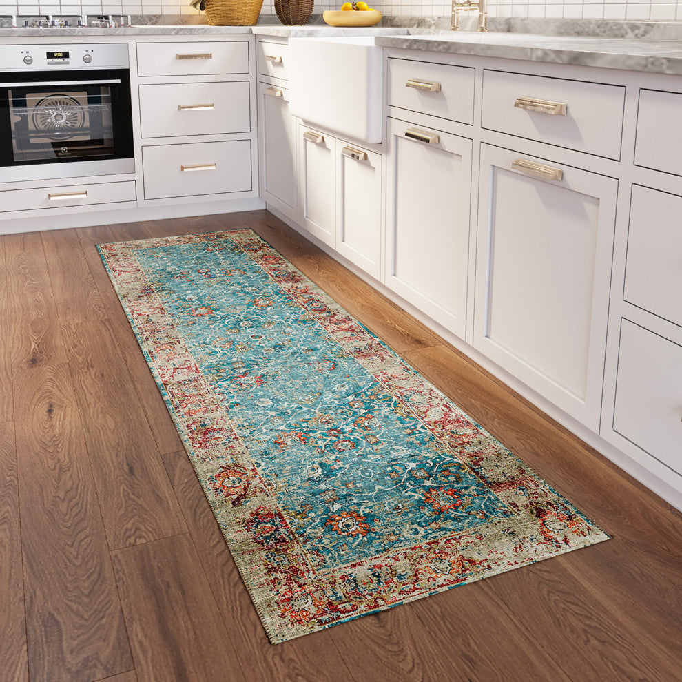 Dalyn Indoor/Outdoor Marbella MB2 Mediterranean Washable 2'3"x7'6" Runner Rug