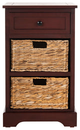 Safavieh Carrie Side Storage Side Table, Red