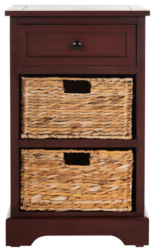 Safavieh Carrie Side Storage Side Table, Red