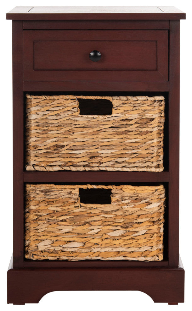Safavieh Carrie Side Storage Side Table, Red