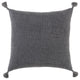 Black Solid Tonal Abstract Stripe Throw Pillow