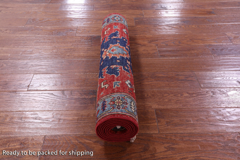 Runner Persian Fine Serapi Hand-Knotted Wool Rug 2' 8" X 8' 8" - Q12451