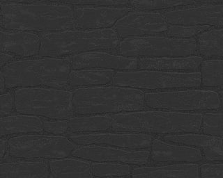 Faux Textured Wallpaper, Black, One Roll