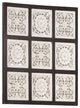 Vidaxl Hand-Carved Wall Panel Mdf 23.6"x23.6"x0.6" Brown And White