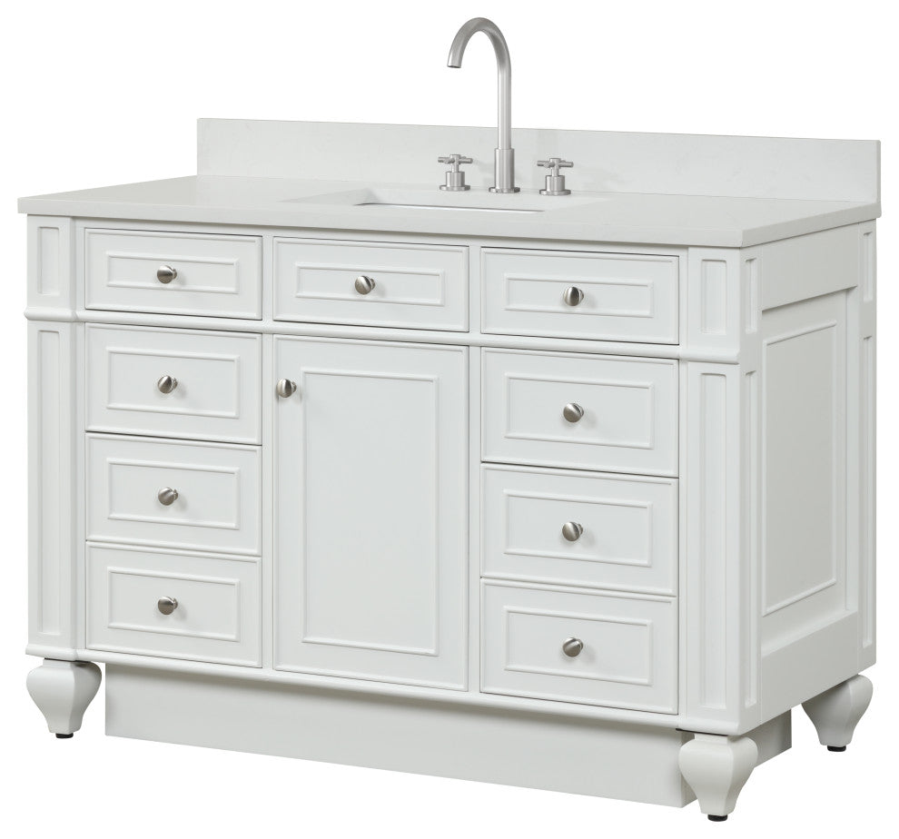 Winston Traditional White 48" Single Vanity
