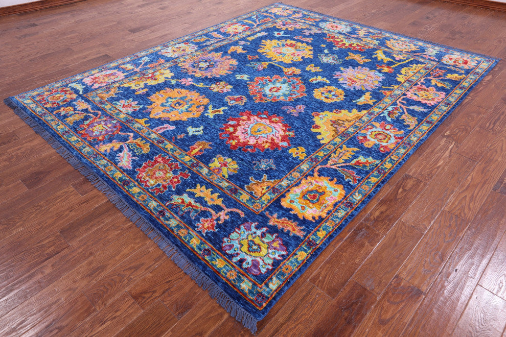 Turkish Oushak Handmade Rug 8' 0" X 9' 11" - Q14832