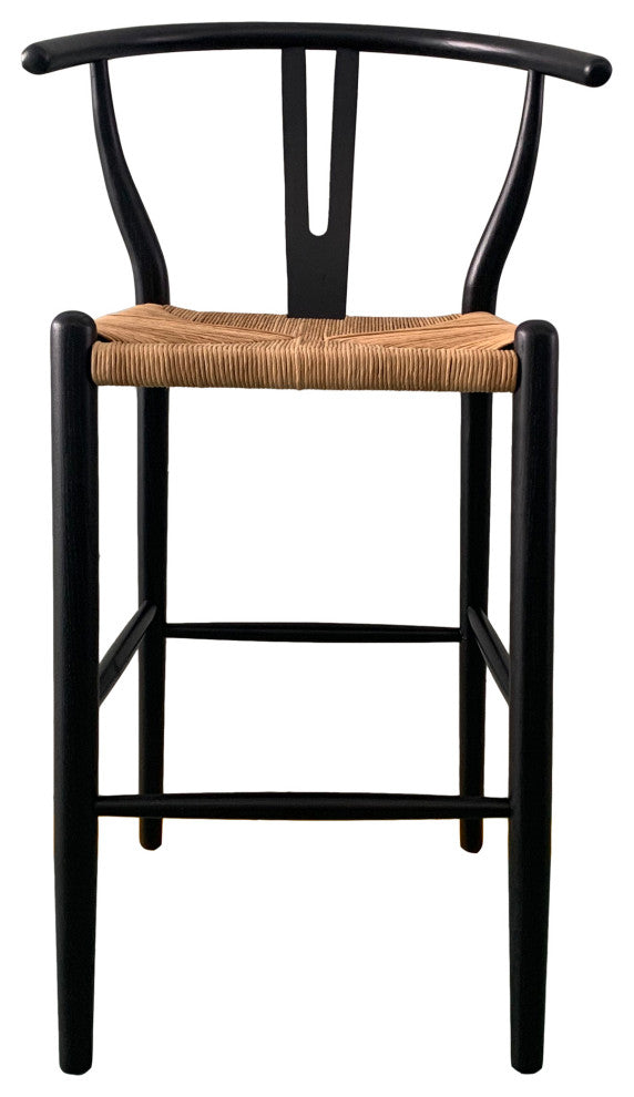 First of A Kind Ventana Barstool Black And Natural