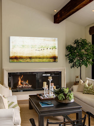 "Birds Flying" Fine Art Canvas Print, 45"x22.5"