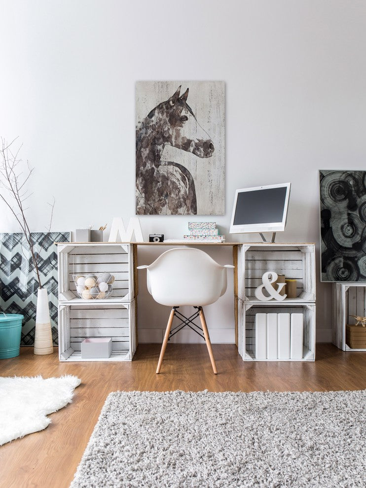 Marmont Hill, "Rocky Horse" by Irena Orlov Painting on Wrapped Canvas, 20x30