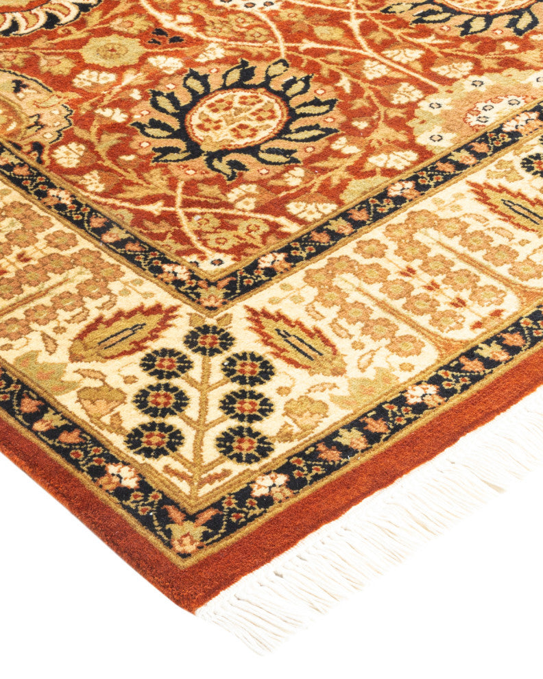Mogul, One-of-a-Kind Hand-Knotted Area Rug Orange, 3'0"x5'0"
