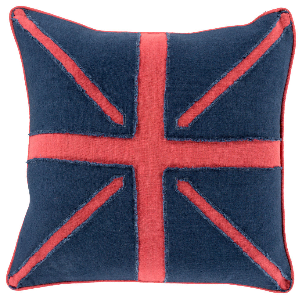 Surya Linen Flag LF-002 18" x 18" Pillow Cover