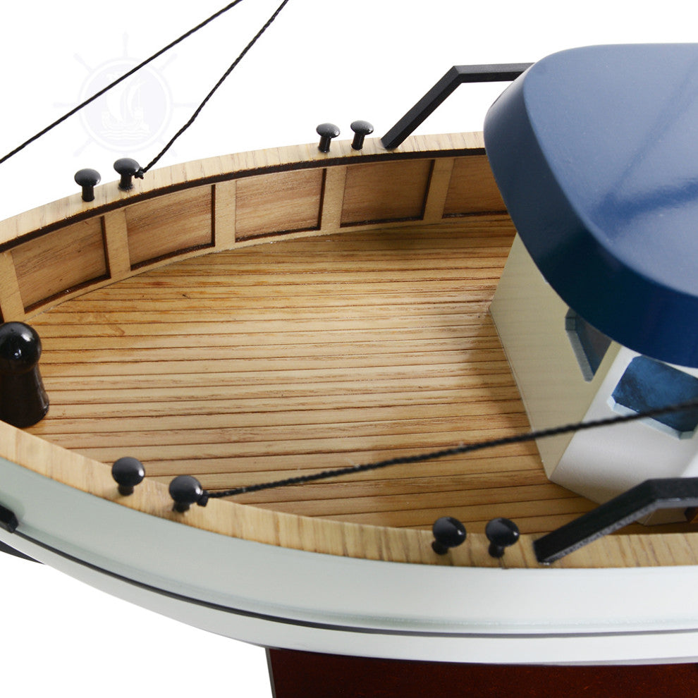 Shrimp Boat Wooden Handcrafted boat model
