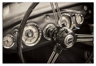 Vintage Car Dashboard 20x30 Canvas Wall Art