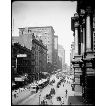 View of Randolph Street East from LaSalle Street, Chicago Print