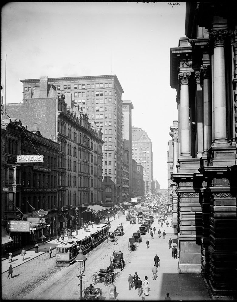 View of Randolph Street East from LaSalle Street, Chicago Print