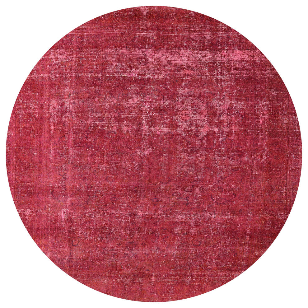 Ahgly Company Indoor Round Mid-Century Modern Area Rugs, 7' Round