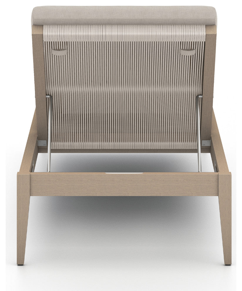 Sherwood Outdoor Chaise Lounge-Bwn/Stone