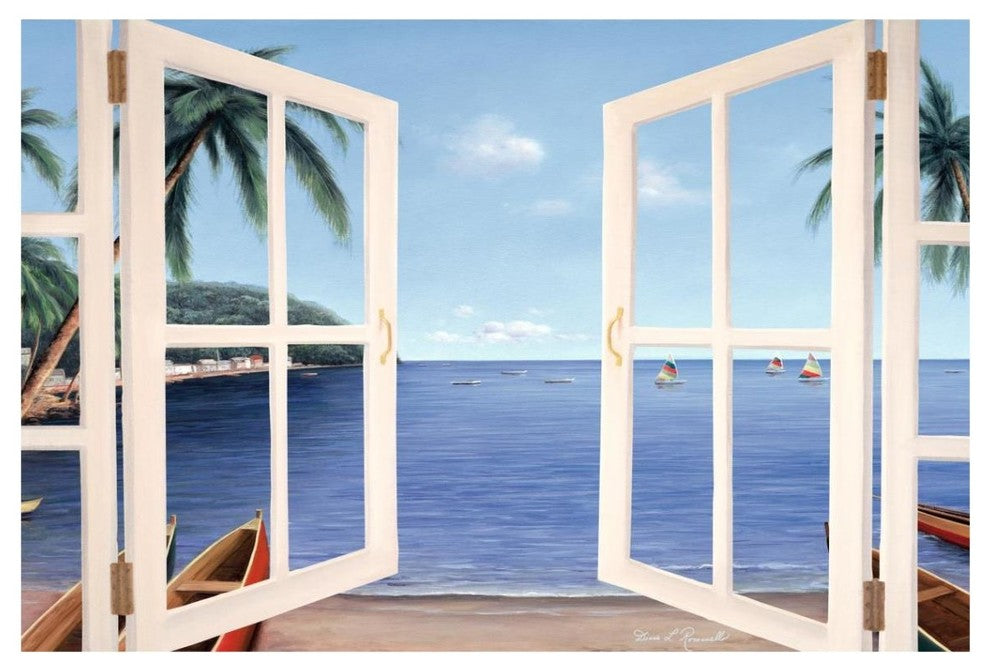 "Day Dreams through Window" Digital Paper Print by Diane Romanello, 20"x14"