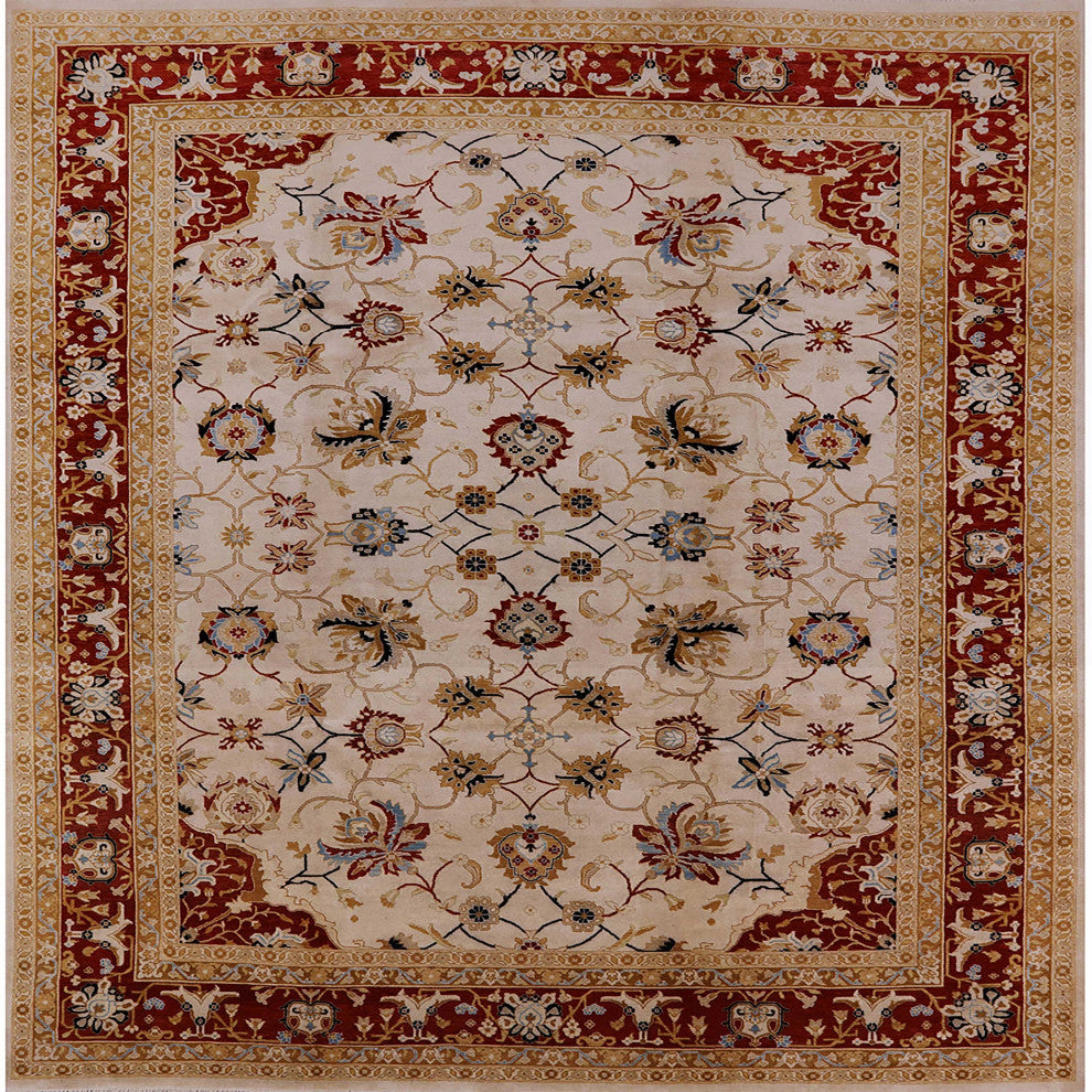 Ahgly Company Indoor Square Mid-Century Modern Area Rugs, 5' Square