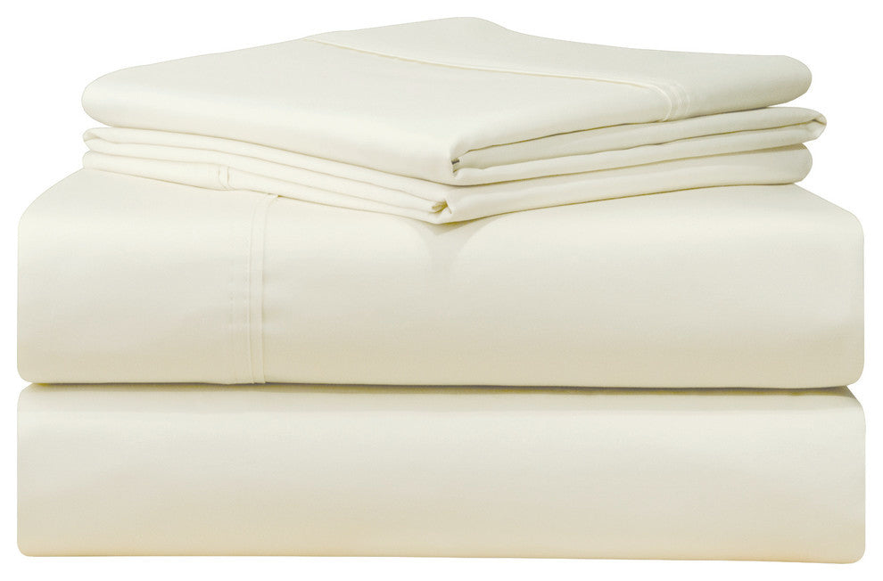 Pointehaven 500TC Pillow Case Set, White, Standard