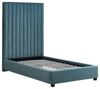 TOV Furniture Arabelle Sea Blue Bed in Twin