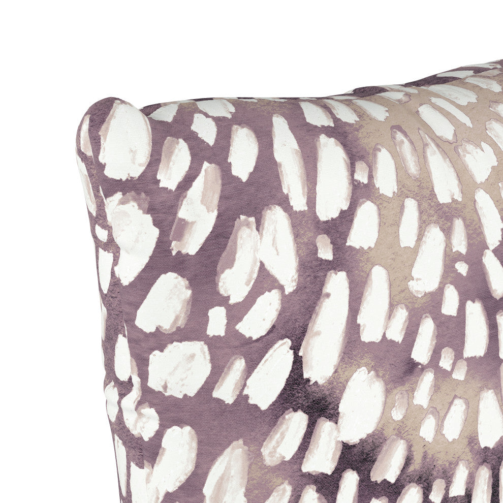18" Decorative Pillow, Polyester Insert, Aqua Dot Lavender