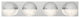 Artika Carat Vanity LED Integrated Light Fixture, Chrome