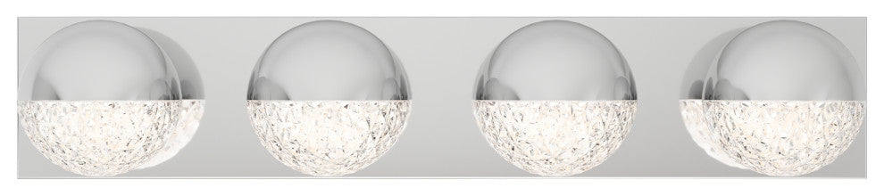 Artika Carat Vanity LED Integrated Light Fixture, Chrome