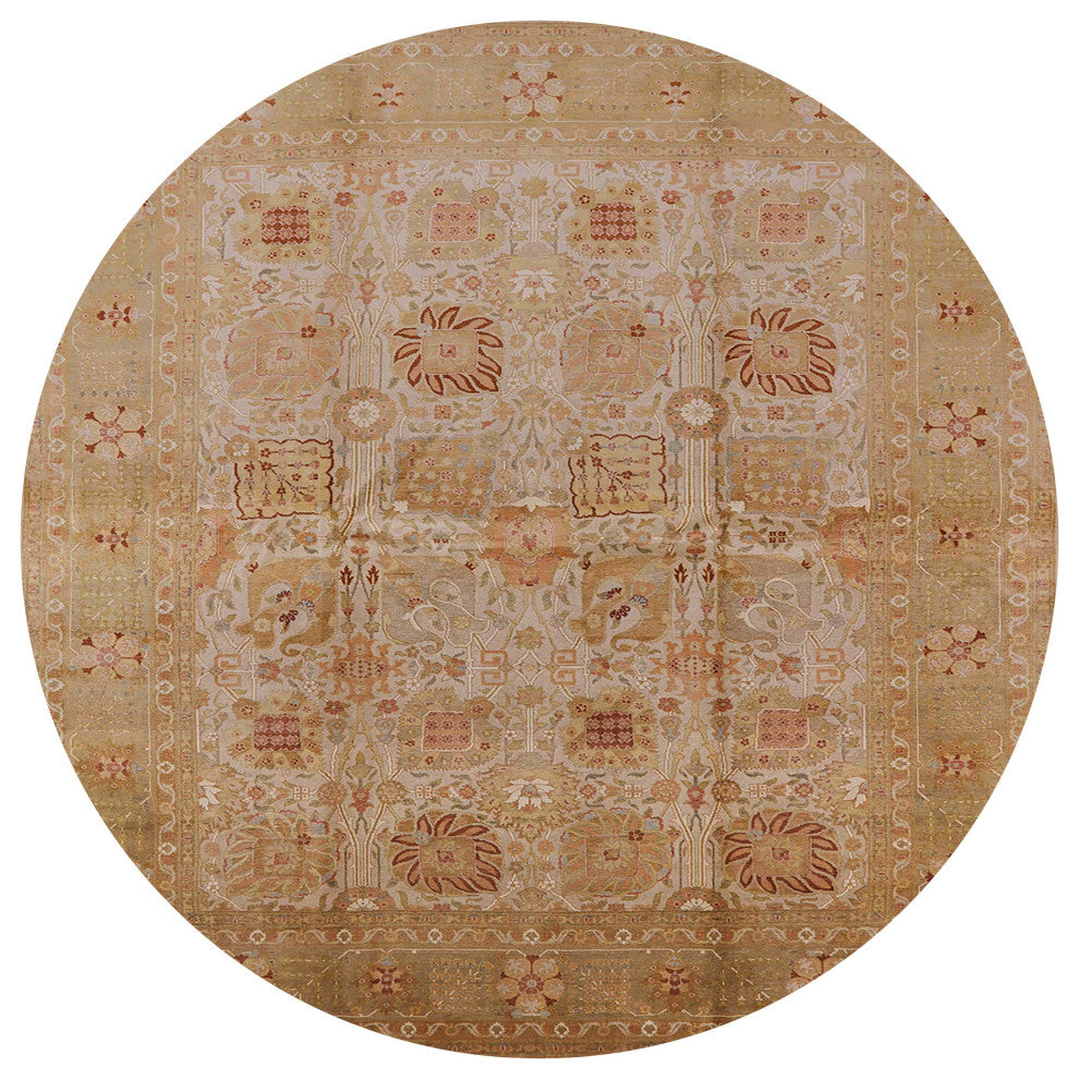 Ahgly Company Indoor Round Mid-Century Modern Area Rugs, 7' Round